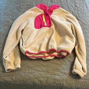 Hippie Rose Cream and Pink Sweater